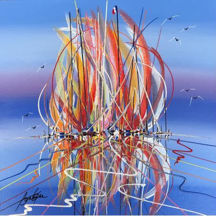 Peinture Festival de bonheur en mer par Fonteyne David | Tableau Figuratif Acrylique Marine