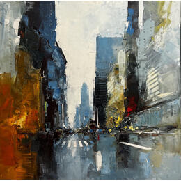 Peinture Chealsy par Castan Daniel | Tableau Figuratif Huile Urbain