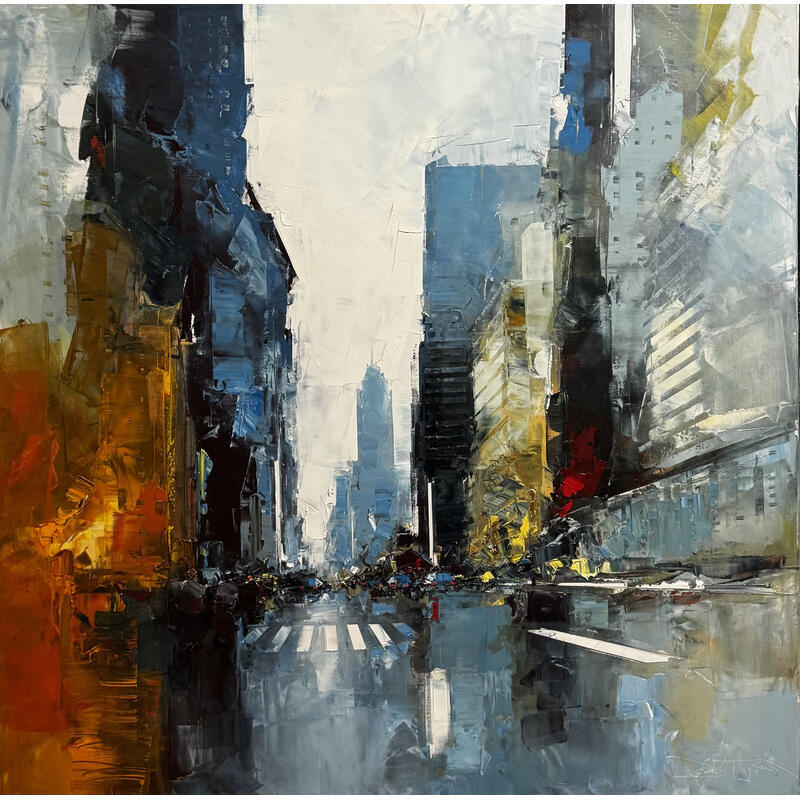 Peinture Chealsy par Castan Daniel | Tableau Figuratif Urbain Huile