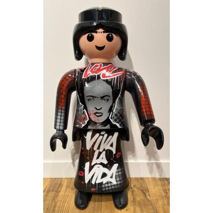 Sculpture Viva la vida par Luna | Sculpture Pop-art Acrylique, Graffiti, Posca Icones Pop