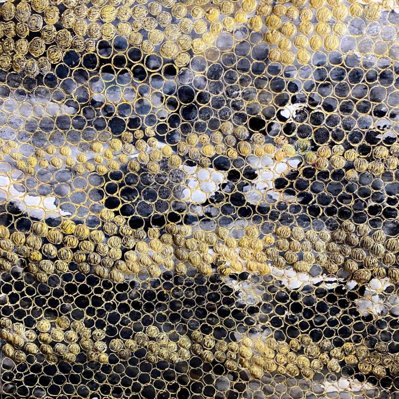 Gemälde Résille von Caviale Marie | Gemälde Abstrakt Minimalistisch