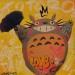 Painting Totoro parapluie by Lemoine Mael | Painting Pop-art Pop icons Graffiti Acrylic