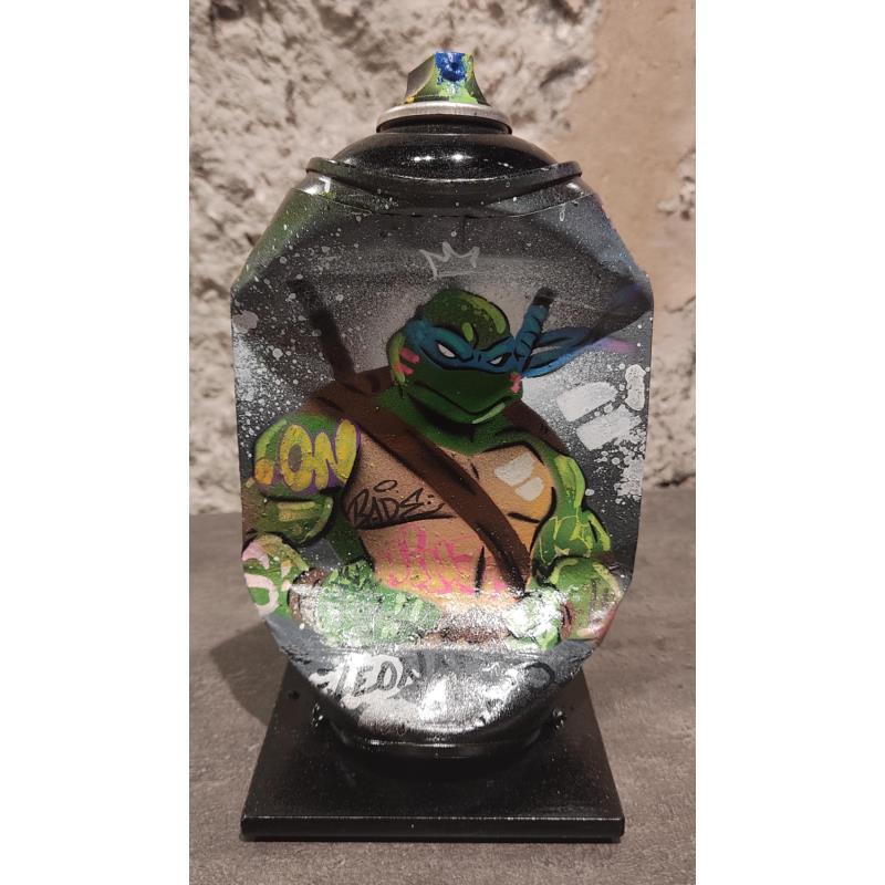 Sculpture Léonardo par Lemoine Mael | Sculpture Pop-art Icones Pop Graffiti Acrylique