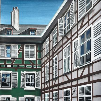 Painting Rue des Juifs à Strasbourg by Touras Sophie-Kim | Painting Realism Oil Still-life