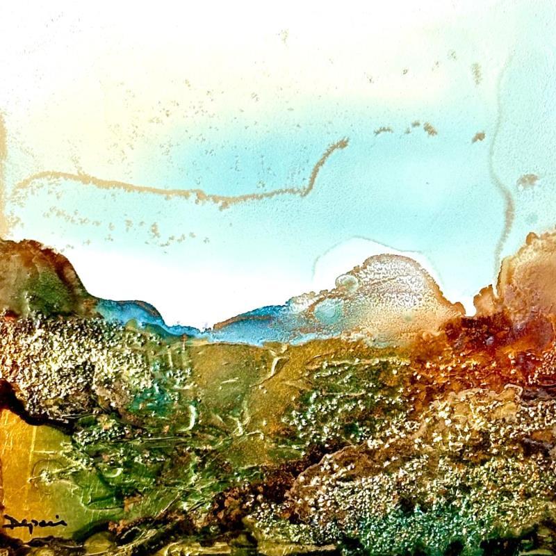 Peinture 1963 Bronze Age  par Depaire Silvia | Tableau Abstrait Paysages Nature Minimaliste Acrylique