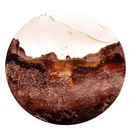 Painting 2504 Mocha Mousse by Depaire Silvia | Painting Abstract Acrylic