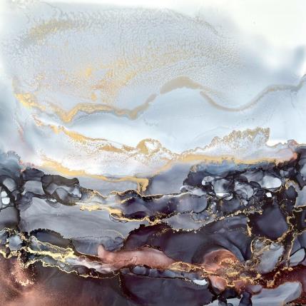 Painting 2538 Poésie Minérale by Depaire Silvia | Painting Abstract Acrylic, Ink Landscapes, Minimalist