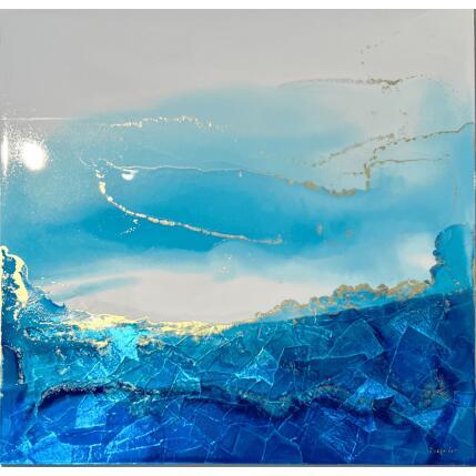 Peinture  1868  Poésie Marine  par Depaire Silvia | Tableau Abstrait Acrylique Minimaliste, Paysages