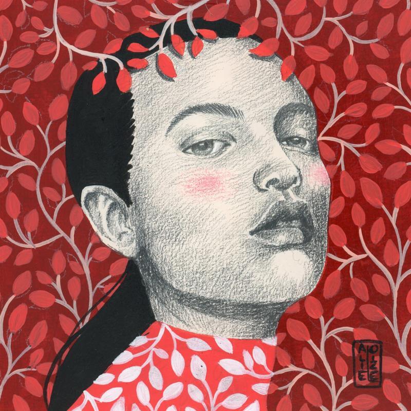 Peinture Pamina par Alie Loizel | Tableau Figuratif Portraits Acrylique