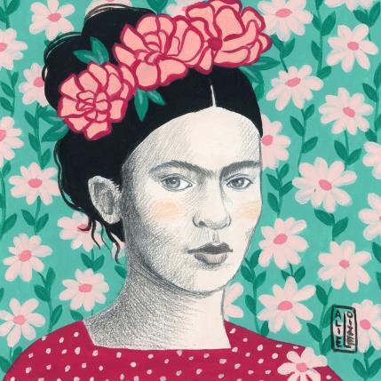 Peinture Frida #10 par Alie Loizel | Tableau Figuratif Acrylique Portraits