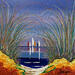Painting Le chemin des voiliers by Fonteyne David | Painting Figurative Acrylic