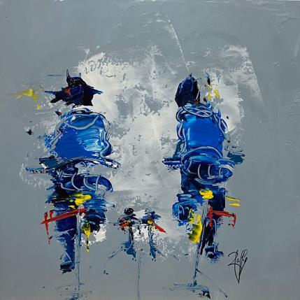 Painting Au Parc by Raffin Christian | Painting Figurative Oil Life style