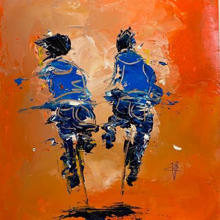 Peinture Plaisir par Raffin Christian | Tableau Figuratif Huile Scènes de vie