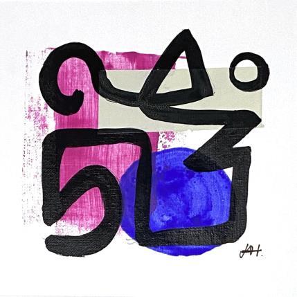 Painting Zig-Zag by Elliot Clara | Painting Abstract Acrylic, Ink