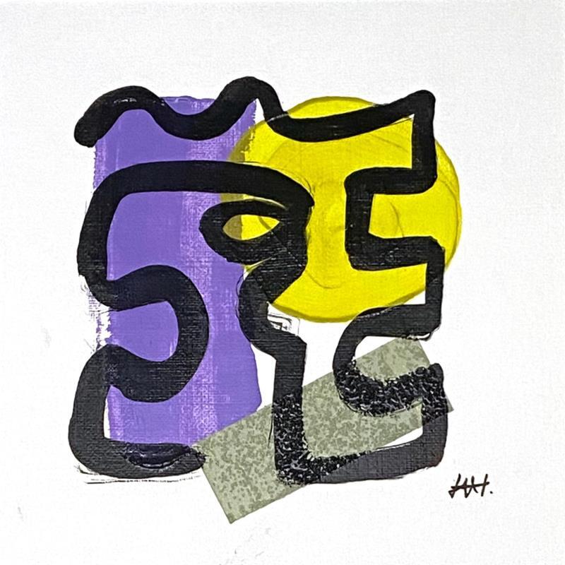 Painting Side eye by Elliot Clara | Painting Abstract Acrylic Ink