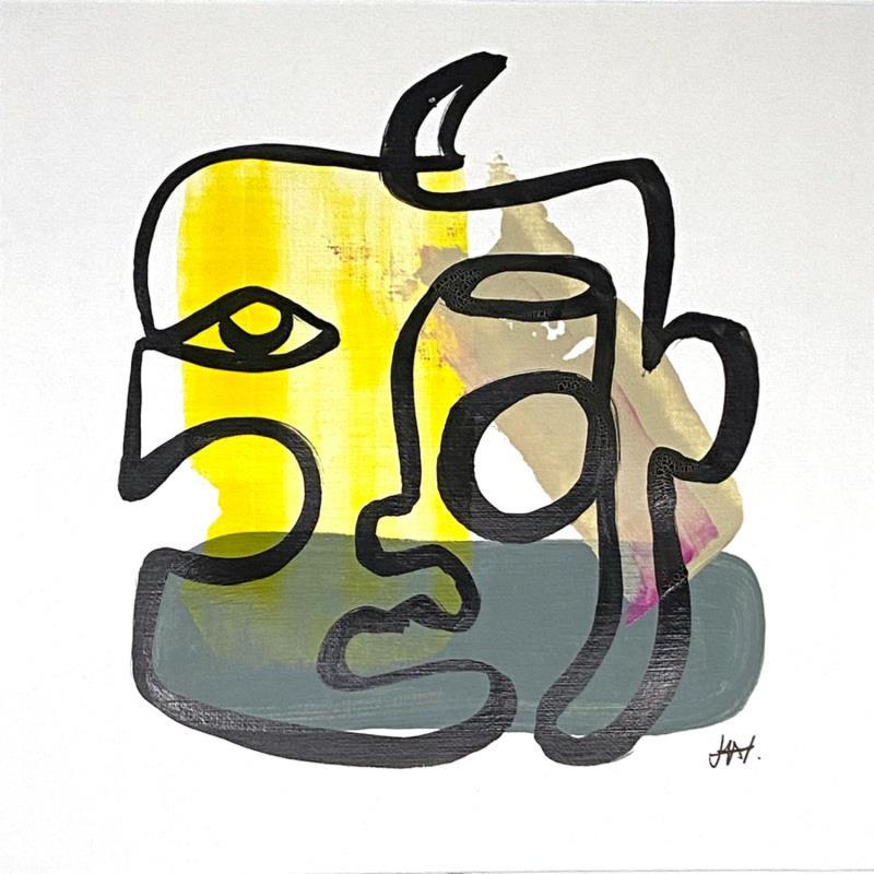 Painting James by Elliot Clara | Painting Figurative Portrait Acrylic Ink