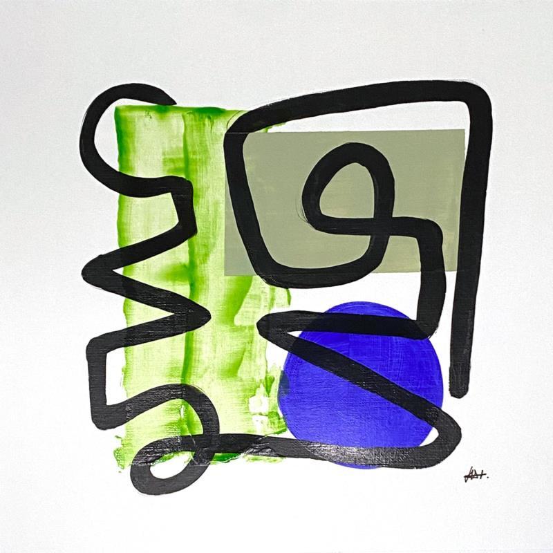 Painting Apple candy by Elliot Clara | Painting Abstract Acrylic Ink