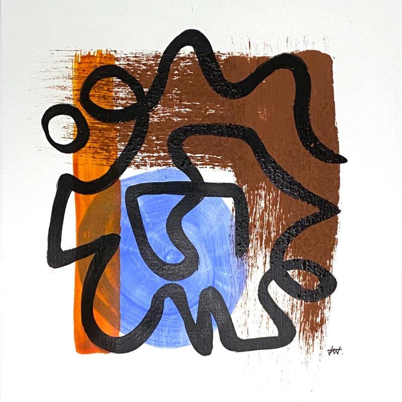 Peinture Elements par Elliot Clara | Tableau Abstrait Acrylique Encre