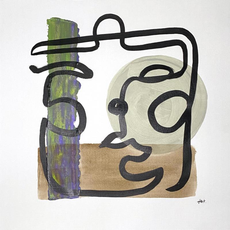 Painting Pietra by Elliot Clara | Painting Figurative Portrait Acrylic Ink