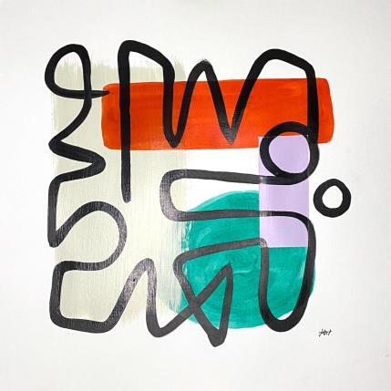 Painting Whistle by Elliot Clara | Painting Abstract Acrylic, Ink