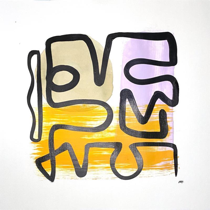 Painting Totem by Elliot Clara | Painting Abstract Acrylic Ink