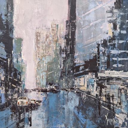 Painting Manhattan by Dessein Pierre | Painting Figurative Oil Urban
