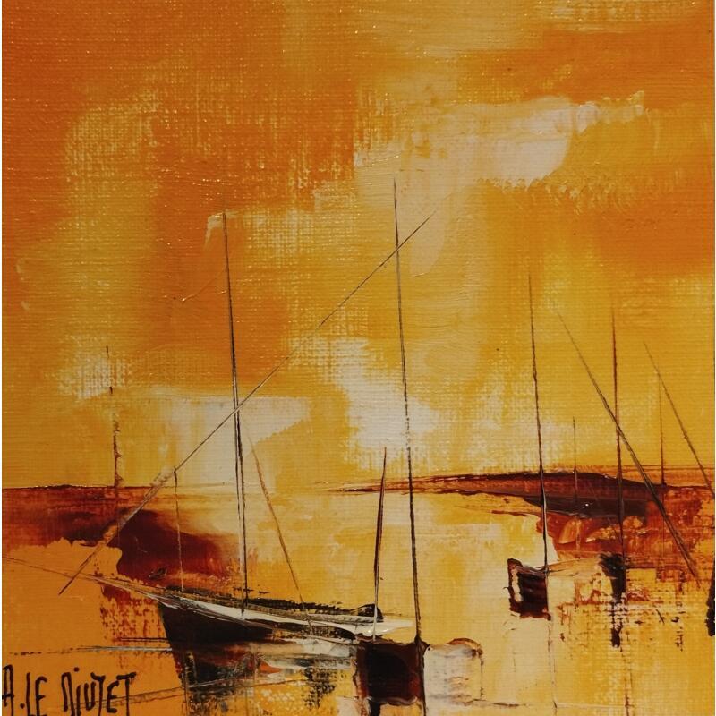 Painting Reflet d'été by Le Diuzet Albert | Painting Figurative Oil