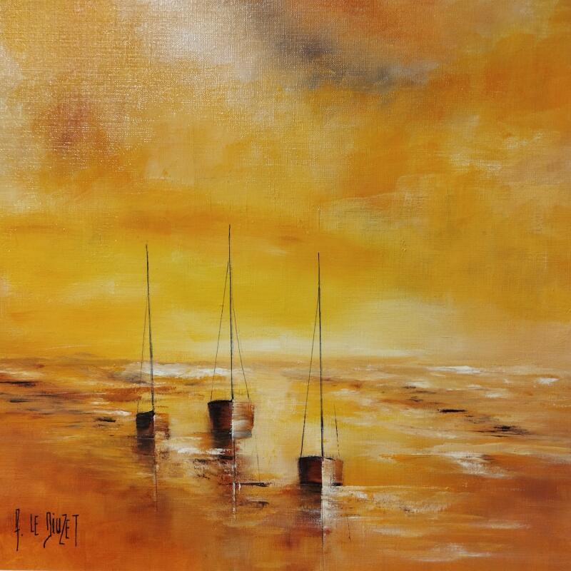 Painting Marine compo 226 Z 4 by Le Diuzet Albert | Painting Figurative Oil