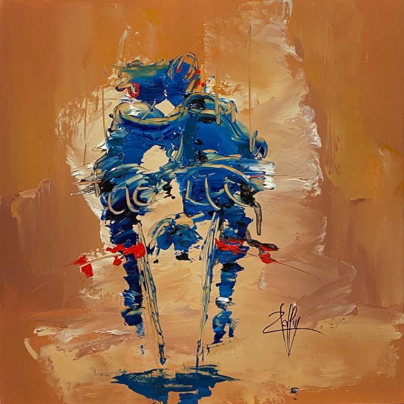 Peinture Enlacés par Raffin Christian | Tableau Figuratif Scènes de vie Huile