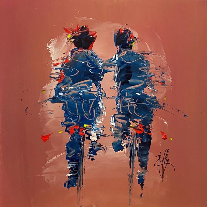 Gemälde Nous deux von Raffin Christian | Gemälde Figurativ Alltagsszenen Öl