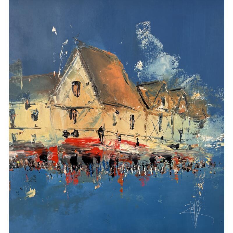 Painting Bourges by Raffin Christian | Painting Figurative Oil