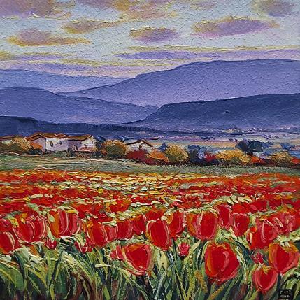 Peinture They dance with elegance par Requena Elena | Tableau Figuratif Huile Paysages