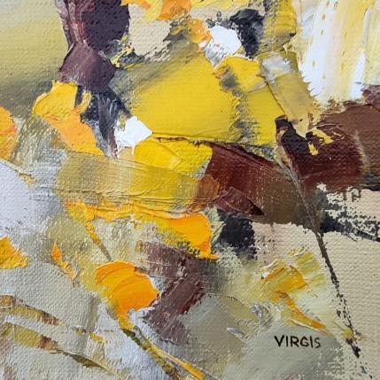Painting Wind sways trees by Virgis | Painting Abstract Oil Minimalist