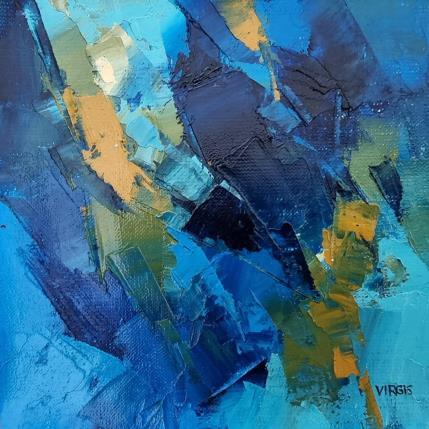Peinture River melody par Virgis | Tableau Abstrait Huile Minimaliste