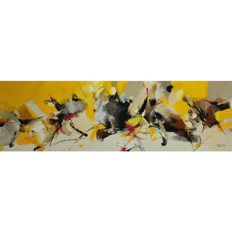 Gemälde Nowadays von Virgis | Gemälde Abstrakt Minimalistisch Öl