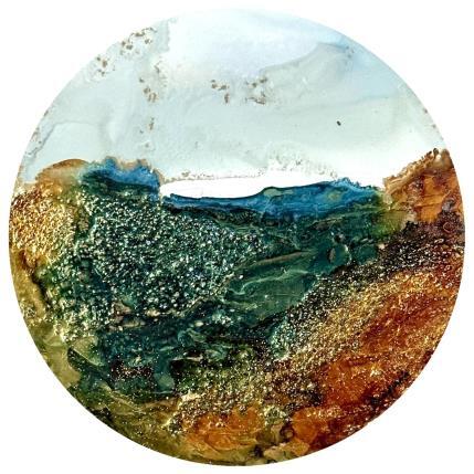 Painting Bronze Age 2110 by Depaire Silvia | Painting Abstract Acrylic Landscapes, Marine, Minimalist