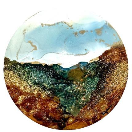 Painting Bronze Age 2112 by Depaire Silvia | Painting Abstract Acrylic Landscapes, Marine, Minimalist
