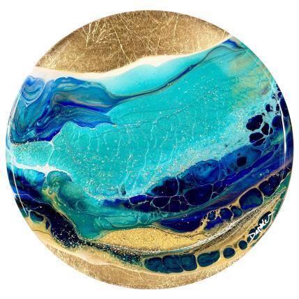 Painting Profondeurs Marines 2168 by Depaire Silvia | Painting Abstract Acrylic Landscapes, Marine, Minimalist