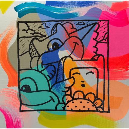 Painting Joke seven by Hank China | Painting Pop-art Acrylic, Posca Pop icons