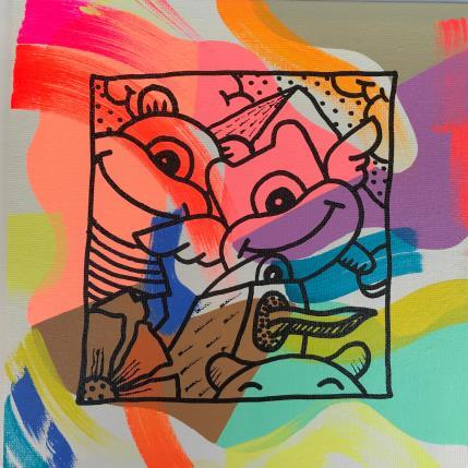 Painting Joke eight by Hank China | Painting Pop-art Acrylic, Posca Pop icons