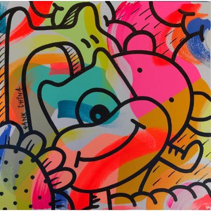 Painting Rem eight by Hank China | Painting Pop-art Acrylic, Posca