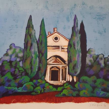 Gemälde Saint Gabriel von Pasquale | Gemälde Figurativ Acryl Architektur, Landschaften, Natur
