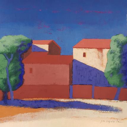 Gemälde Vacances von Pasquale | Gemälde Figurativ Acryl Architektur, Landschaften, Natur