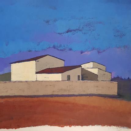 Gemälde Le matin von Pasquale | Gemälde Figurativ Acryl Architektur, Landschaften, Natur