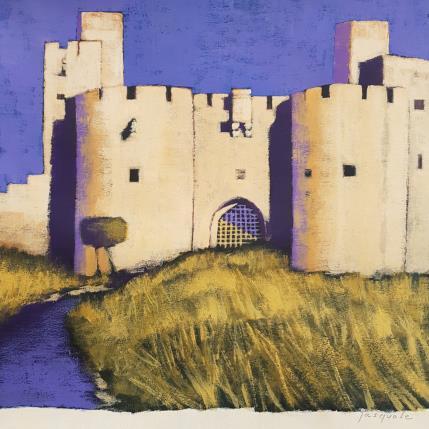 Peinture Aigues mortes par Pasquale | Tableau Figuratif Acrylique Architecture, Nature, Paysages