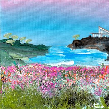 Gemälde La lagune von Autelin Florence | Gemälde Figurativ Acryl Landschaften, Marine, Natur, Pop-Ikonen