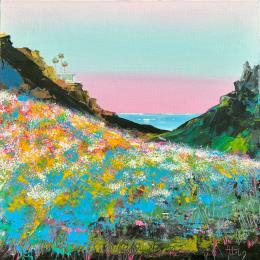 Peinture Côte Ouest par Autelin Florence | Tableau Figuratif Acrylique Marine, Nature, Paysages