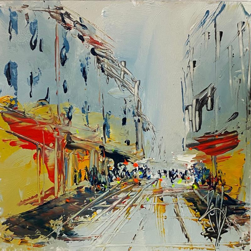 Pintura Rue étroite por Raffin Christian | Pintura Figurativo Urbano Aceite