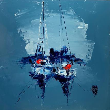 Painting Ancrage by Raffin Christian | Painting Figurative Oil Marine