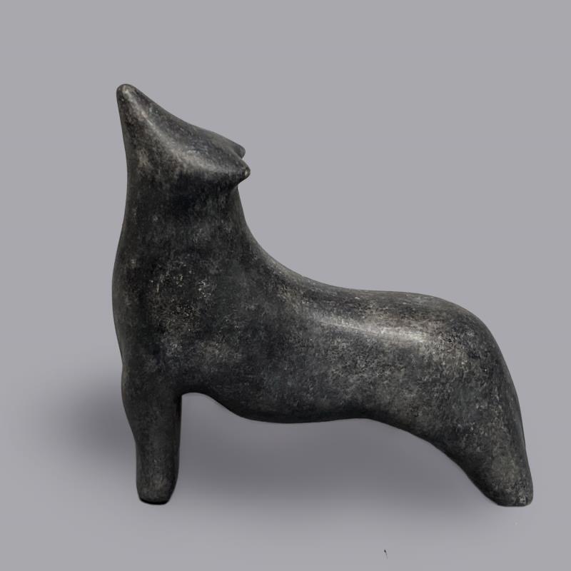 Sculpture Loup par Nathalie Roverato | Sculpture Figuratif Animaux Céramique